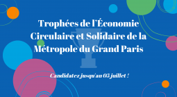Affiche des Trophées de l'Economie Circulaire et Solidaire de la Métropole du Grand Paris
