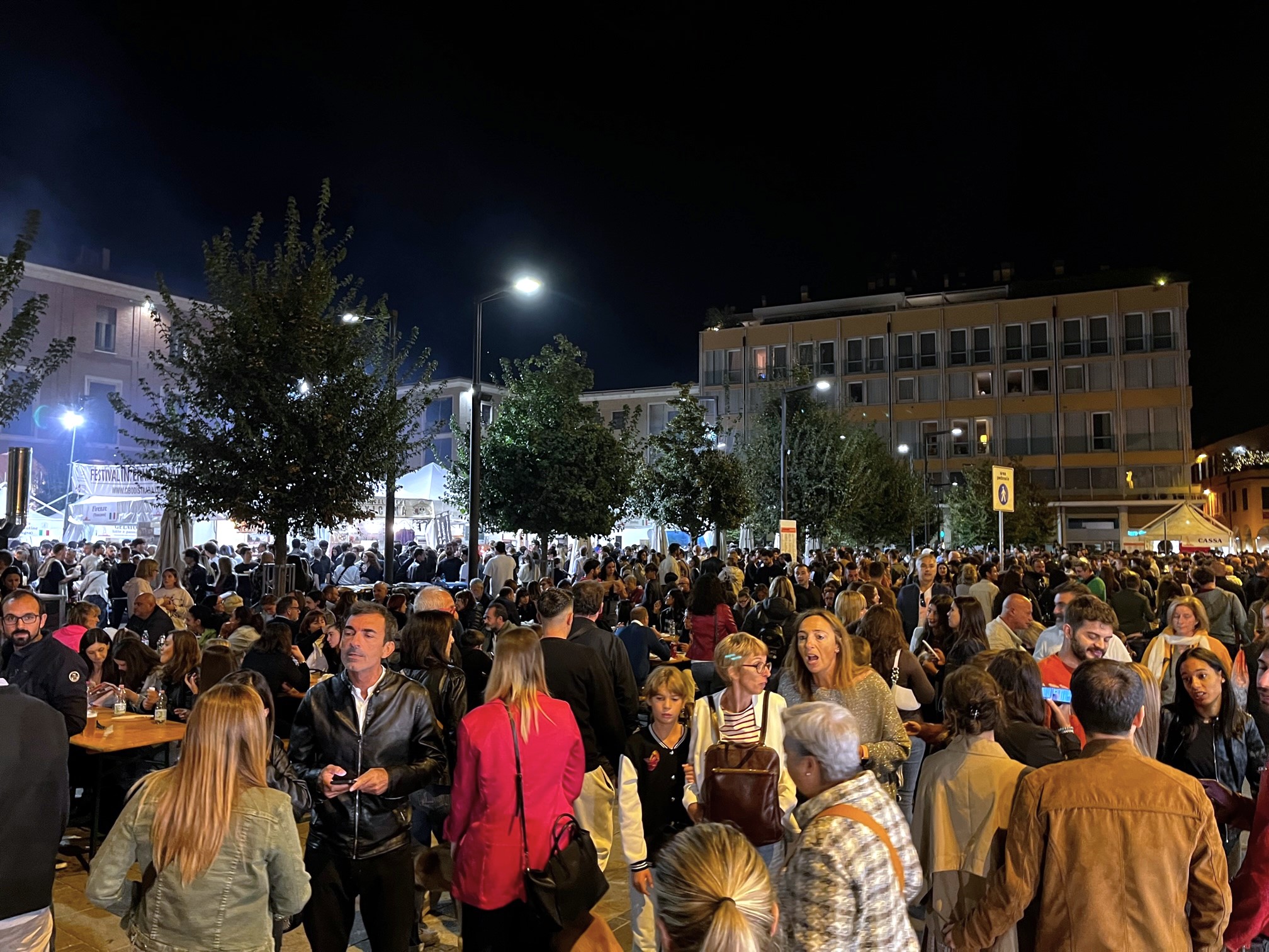 Evening event in Cesena, Italy