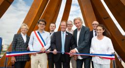 Inauguration oeuvre Bernar Venet 