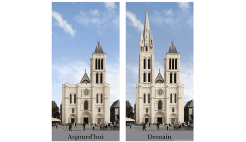 La flèche de la Basilique Saint-Denis