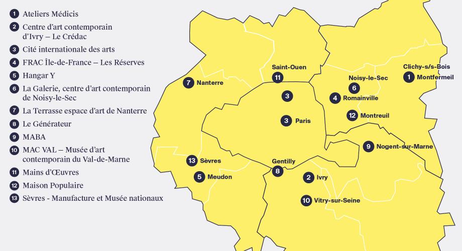 Carte des lieux où se déroulera la Métropolitaine