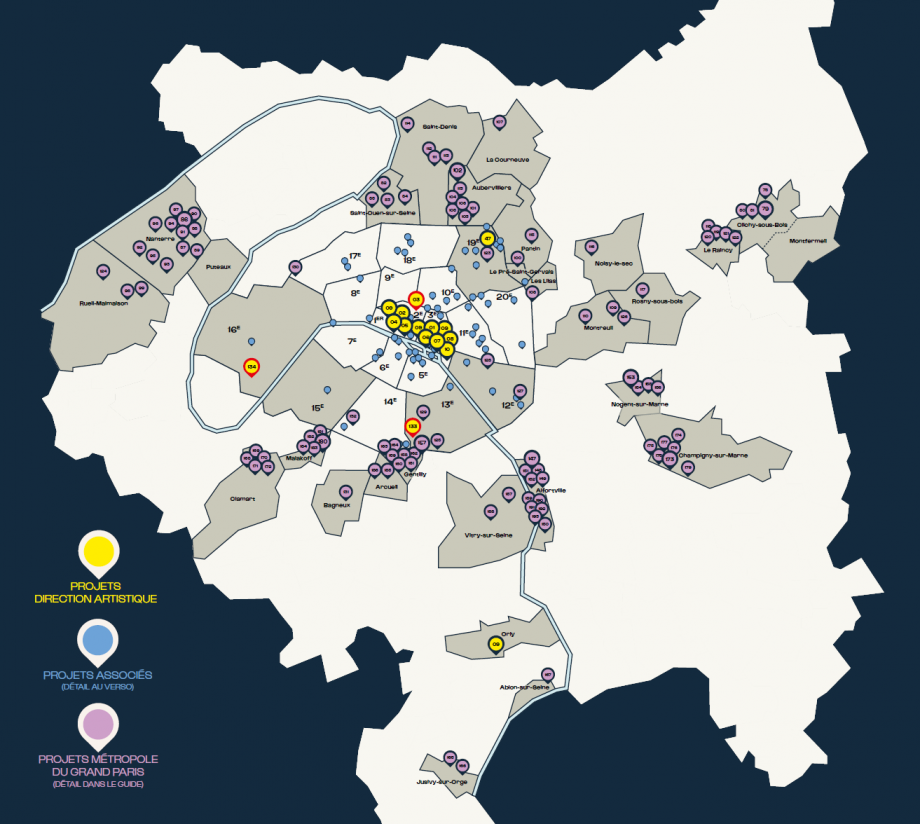 LA CARTE DES PROJETS MÉTROPOLITAINS :