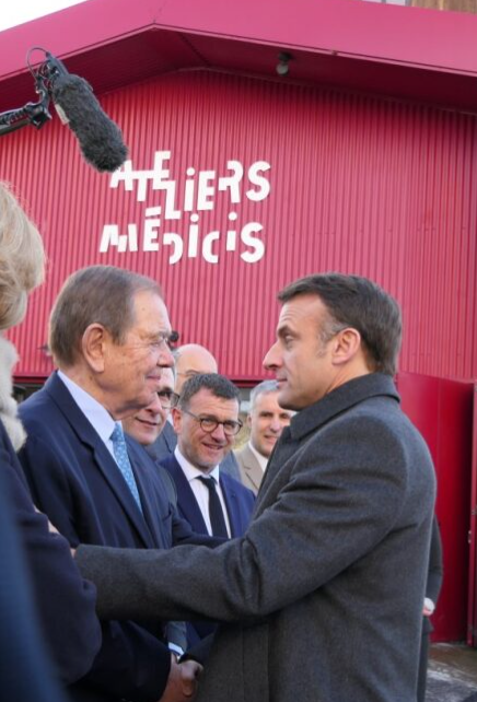 Emmanuel Macron et Patrick Ollier