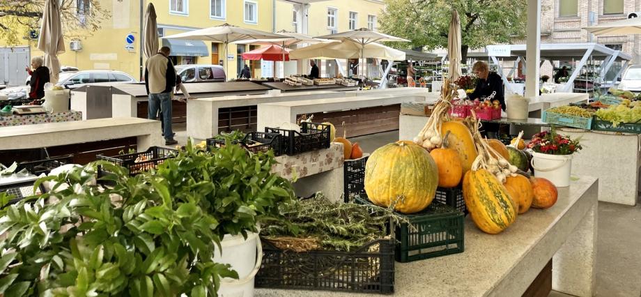Un marché à Celje, Slovénie  