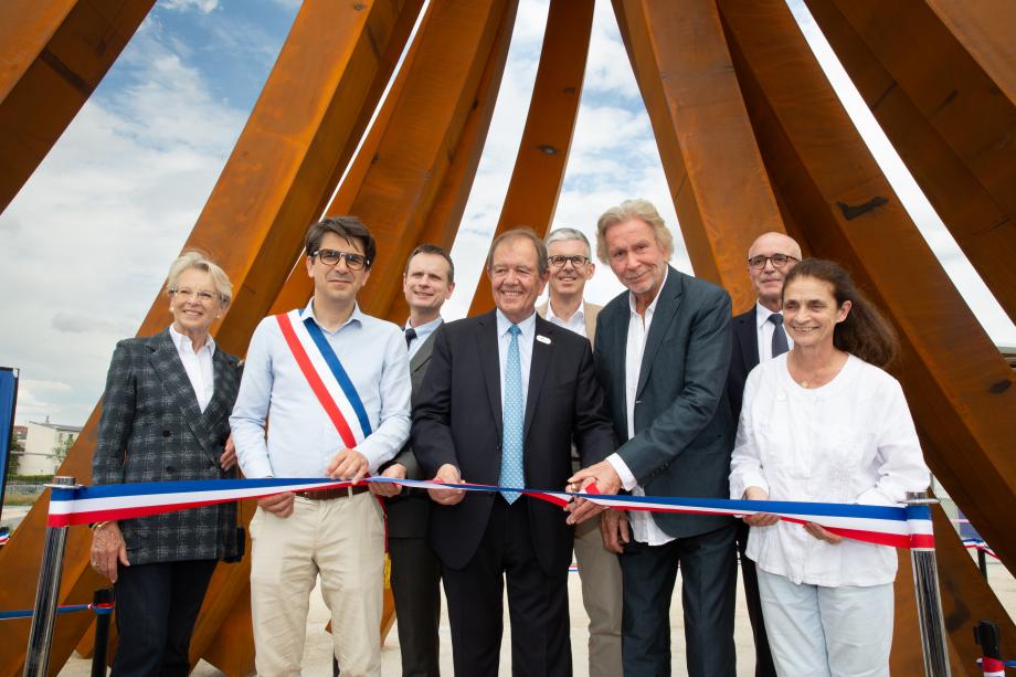 Inauguration oeuvre Bernar Venet