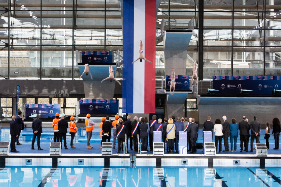 inauguration centre aquatique olympique