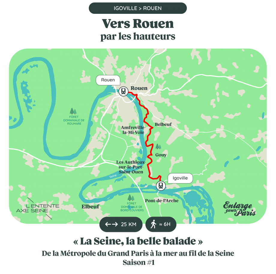 Vers Rouen par les hauteurs