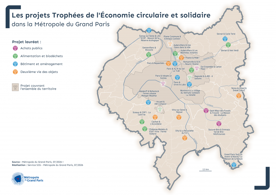 Les projets Trophées de l'Économie Circulaire et Solidaire